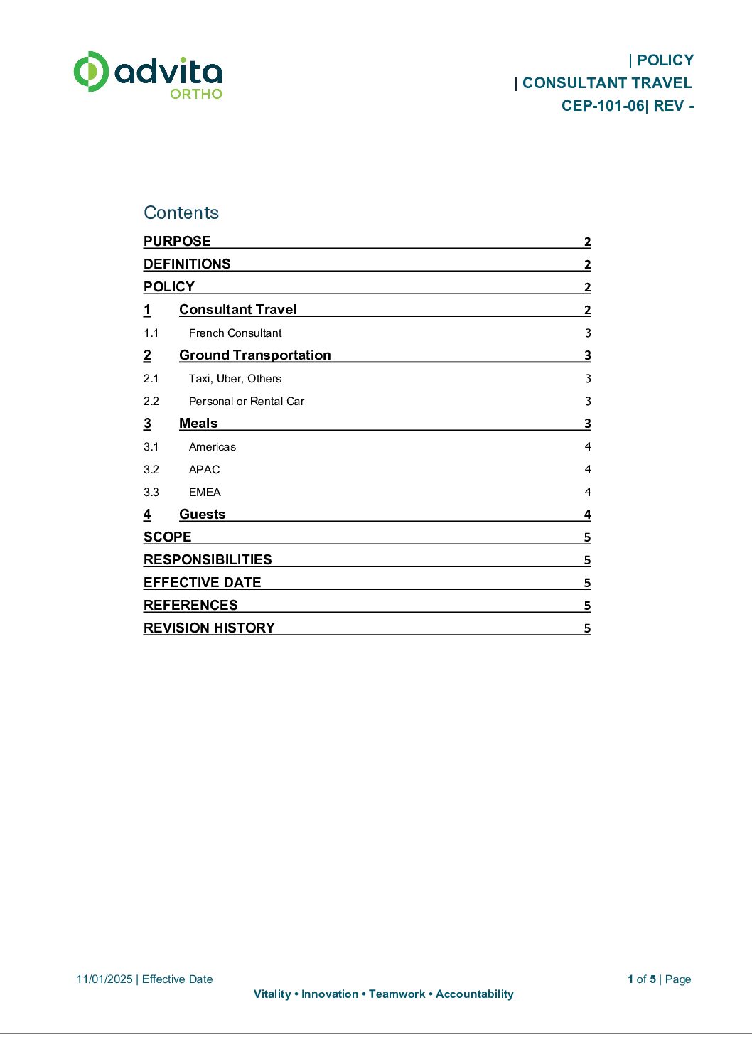 Consultant Travel Policy EN