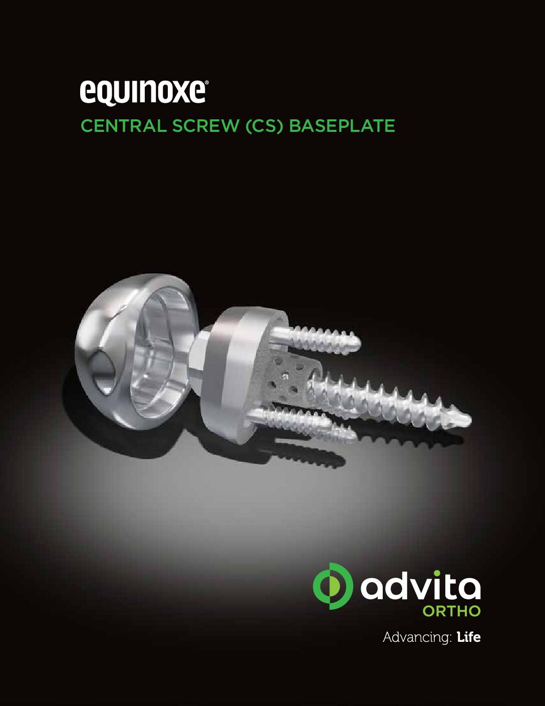 Equinoxe Shoulder Central Screw Baseplate (CSB) Product Sheet