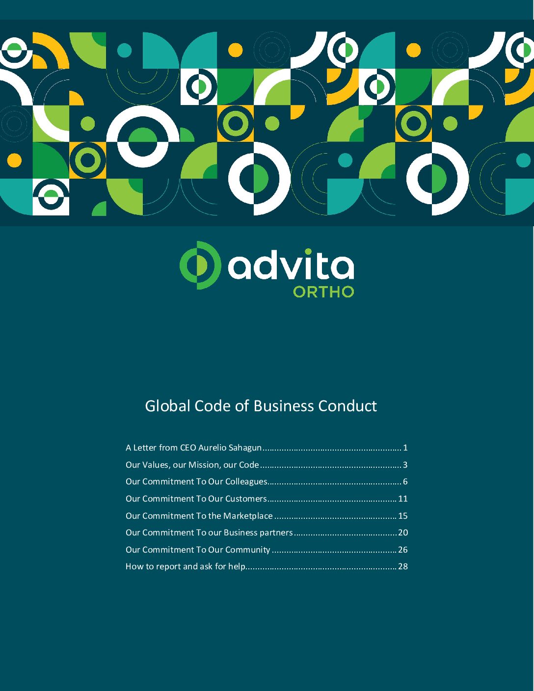 Global Code of Business Conduct Advita 2025