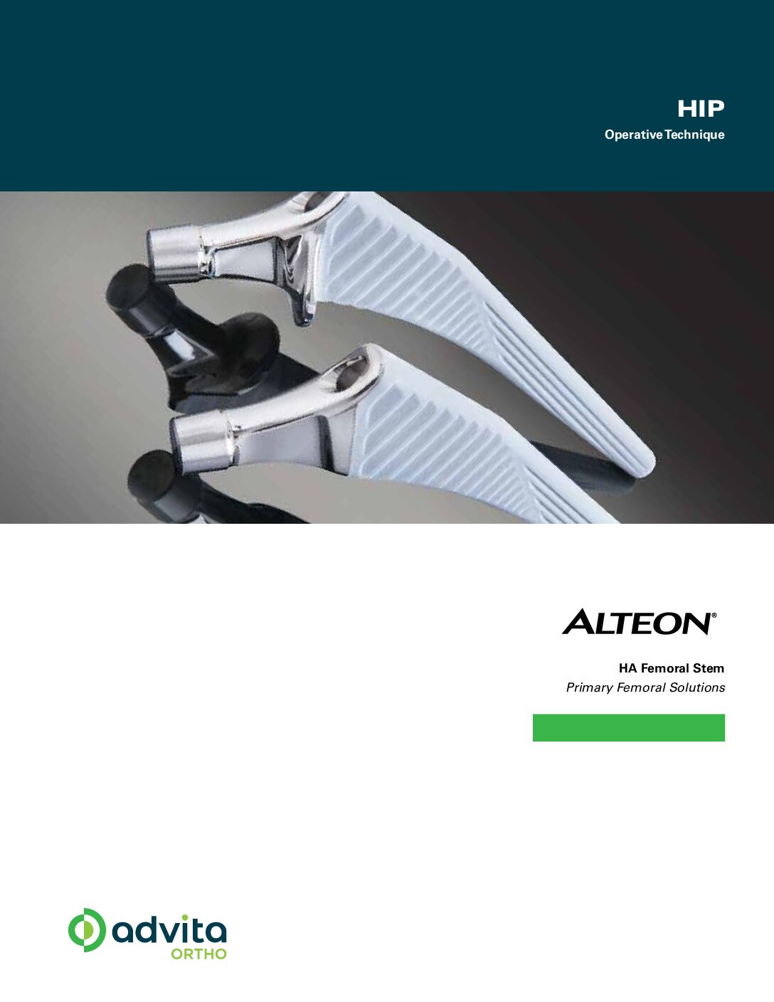 Alteon HA Femoral Stem Operative Technique