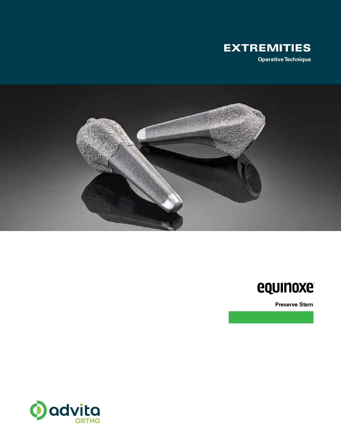 Equinoxe Shoulder Preserve Stem Operative Technique