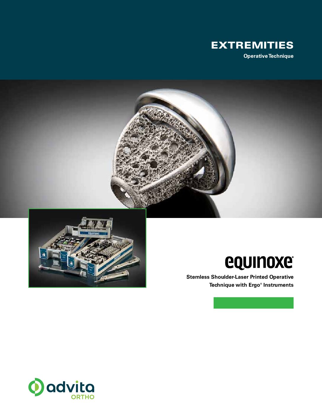 Equinoxe Stemless Shoulder Ergo Instrumentation Operative Technique