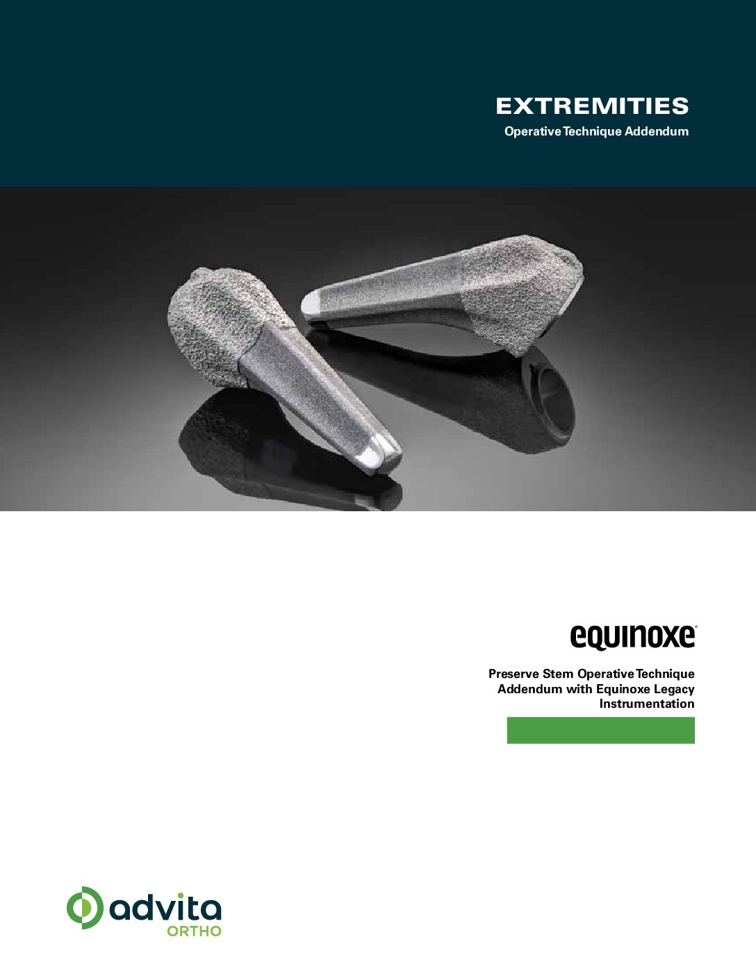 Equinoxe Preserve Stem Operative Technique Legacy Addendum