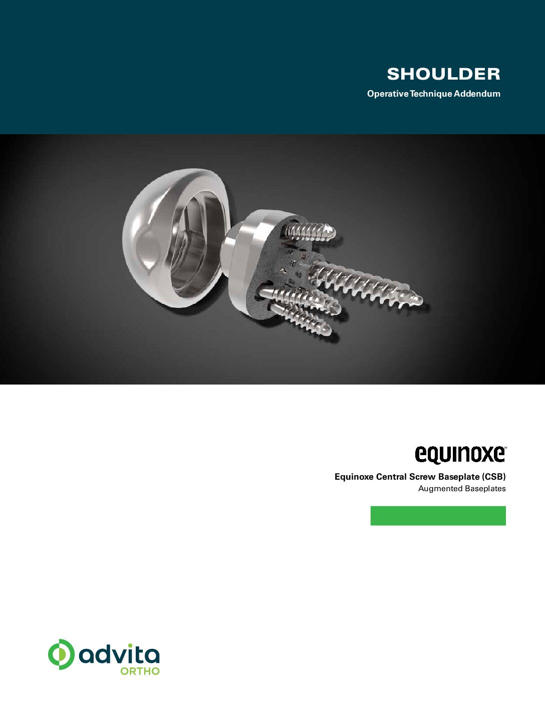 Equinoxe Central Screw Baseplate Operative Technique