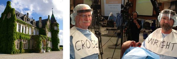Advita Ortho’s Equinoxe Reverse Shoulder system started in France. French house on left and Dr Crosby and Dr Wright on right side of image