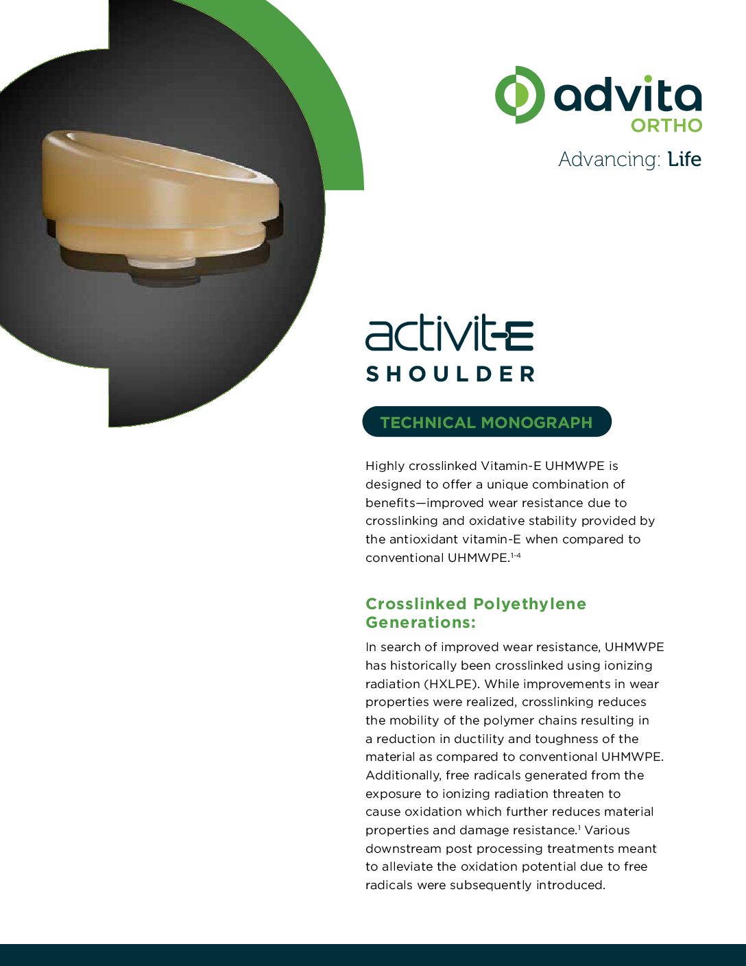 Equinoxe Shoulder Activit-E Vitamin E Technical Brief US