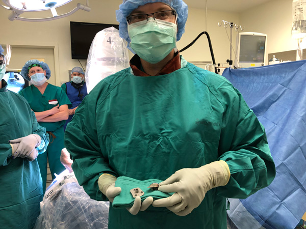 10 Year Anniversary Vantage Ankle, surgoen holding implant